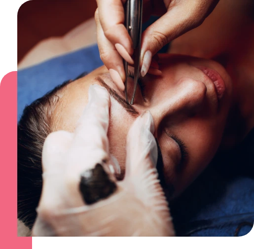 Eyebrows Microblading Process